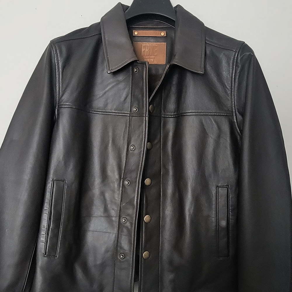 Frye Dark Brown Leather Jacket